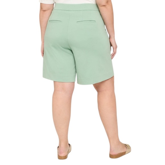 LANE BRYANT Pull-On Ponte‎ Wide Leg Trouser Shorts NWT - Size 22 - Black - Picture 3 of 8